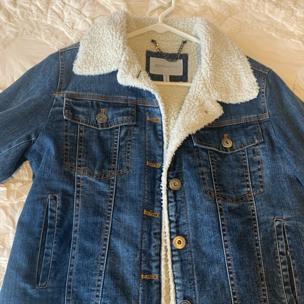 Bcbg Generation Denim Jacket Size Medium - image 1